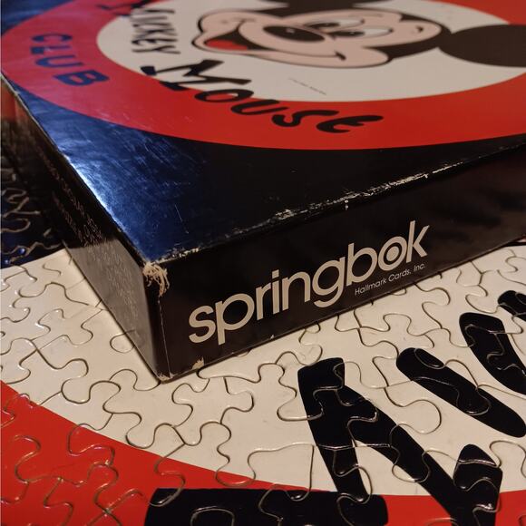 Vintage Springbok Mousekapuzzle Mickey Mouse Club Circular Jigsaw Puzzle - Picture 12 of 14